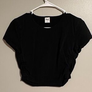 TNA Black Crop Top